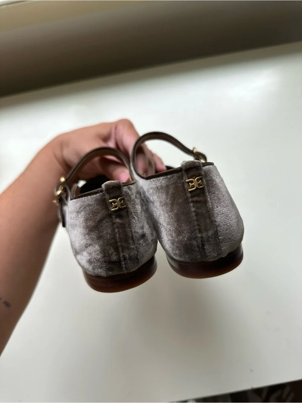 Sam Edelman Velvet Mary Jane Flats